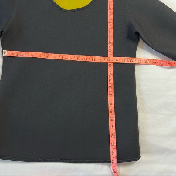 Sauna Suit T-Shirt XXL Stretchy Short Sleeve Black Workout Fat Burning Top - Picture 3 of 7